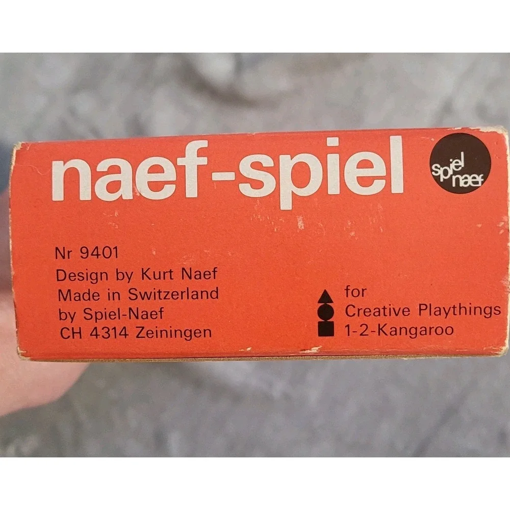 Vintage Naef-Spiel Wooden Blocks Nr 9401 Kurt Naef Switzerland Modular Puzzle